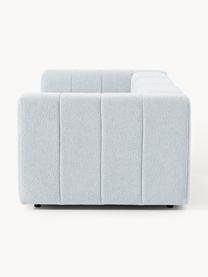 Modulares Bouclé-Sofa Lena (4-Sitzer), Bezug: Bouclé (93 % Polyester, 6, Gestell: Buchenholz, Spanplatte, H, Bouclé Hellblau, B 287 x T 106 cm