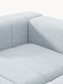 Modulares Bouclé-Sofa Lena (4-Sitzer), Bezug: Bouclé (93 % Polyester, 6, Gestell: Buchenholz, Spanplatte, H, Bouclé Hellblau, B 287 x T 106 cm