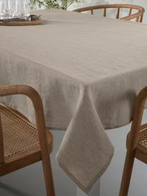 Linnen tafelkleed Olga in beige, 100% linnen, EUROPEAN FLAX® gecertificeerd

Linnen voelt van nature nogal ruw aan en heeft een natuurlijke kreukellook.
De hoge scheursterkte maakt linnen slijtvast en duurzaam., Lichtbruin, Voor 4 - 6 personen (B 145 x L 200 cm)