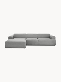 Sofá rinconera Melva (4 plazas), Tapizado: 100% poliéster Alta resis, Estructura: madera de pino maciza, ce, Patas: plástico., Tejido gris, An 319 x F 196 cm, chaise longue izquierda