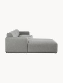 Sofá rinconera Melva (4 plazas), Tapizado: 100% poliéster Alta resis, Estructura: madera de pino maciza, ce, Patas: plástico., Tejido gris, An 319 x F 196 cm, chaise longue izquierda