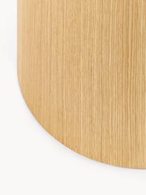 Súprava konferenčných stolíkov z dreva Dan, 2 diely, Drevovláknitá doska strednej hustoty (MDF) s dyhou z dubového dreva, Dubové drevo, Súprava s rôznymi veľkosťami