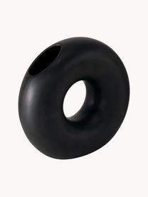 Jarrón Mellery, Al 19 cm, Gres, Negro, An 21 x Al 19 cm