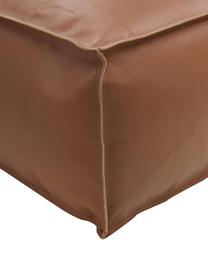 Grand pouf en cuir brun Arabica, Cognac