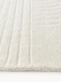 Tapis en laine tuftée main Mason, Blanc crème, larg. 160 x long. 230 cm (taille M)