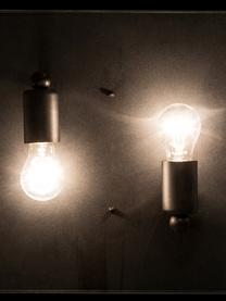 Plafondlamp Aberdeen in industrieel design, Lampenkap: glas, Zwart, transparant, B 36 x H 16 cm