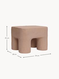 Handgefertigter Kinderhocker Podo, Karton, Post-Consumer-Baumwolle

Dieses Produkt wird aus nachhaltig gewonnenem, FSC®-zertifiziertem Holz gefertigt., Altrosa, B 34 x H 25 cm