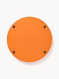 Rundes Deko-Tablett Carina mit Wiener Geflecht, Ablagefläche: Rattan, Rand: Mitteldichte Holzfaserpla, Orange, Ø 30 x H 3 cm