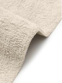 Tappeto in cotone fatto a mano con motivo a rombi e frange Bina, Beige, Larg. 160 x Lung. 230 cm (taglia M)