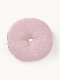 Cojín decorativo redondo Devi, con relleno, Funda: 100% algodón, Rosa, lila, Ø 35 cm