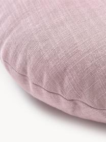 Cuscino imbottito rotondo lilla Devi, Rivestimento: 100% cotone, Rosa, viola, Ø 35 cm