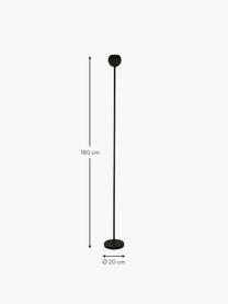 Grand lampadaire Eindhoven, Noir, haut. 180 cm