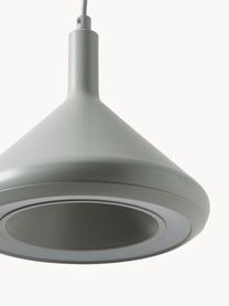 Lámpara de techo LED Alva, Cable: cubierto en tela, Gris claro, Ø 24 x Al 21 cm