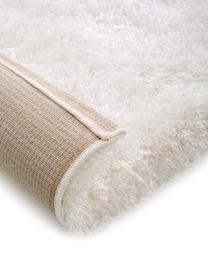 Tapis blanc poils longs Lea, Blanc