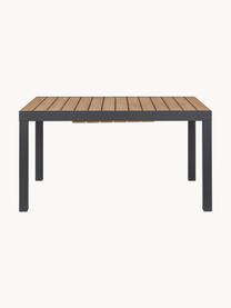 Tavolo da giardino allungabile Elias 140 - 200 x 90 cm, Struttura: alluminio verniciato a po, Legno, antracite, Larg. 140/200 x Prof. 90 cm