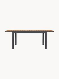 Table de jardin extensible Elias, 140 - 200 x 90 cm, Bois, anthracite, larg. 140 - 200 x prof. 90 cm