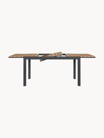 Table de jardin extensible Elias, 140 - 200 x 90 cm, Bois, anthracite, larg. 140 - 200 x prof. 90 cm