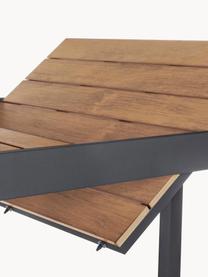 Tavolo da giardino allungabile Elias 140 - 200 x 90 cm, Struttura: alluminio verniciato a po, Legno, antracite, Larg. 140/200 x Prof. 90 cm