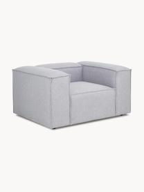 Fotel Lennon, Tapicerka: 100% poliester Dzięki tka, Stelaż: lite drewno sosnowe, cert, Nogi: tworzywo sztuczne Nogi zn, Jasnoszara tkanina, S 130 x G 101 cm