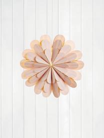 Handgefertigter Leuchtstern Marigold, Baldachin: Kunststoff, Apricot, Ø 45 cm
