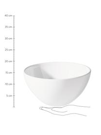 Salatschüssel Grande aus Steingut in Weiß, Ø 30 cm, Steingut, Weiß, Ø 30 x H 16 cm