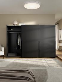 Modulární šatní skříň s posuvnými dveřmi Leon, šířka 300 cm, různé varianty, Černá, Interiér Basic, Š 300 x V 200 cm