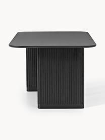 Table en chêne Jolka, tailles variées, Chêne noir laqué, larg. 180 x prof. 95 cm