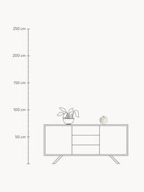 Lámpara de mesa soplada artesanalmente LED Kushi, portátil, Estructura: metal recubierto, Pantalla: vidrio soplado artesanalm, Bronceado, Ø 16 x Al 17 cm