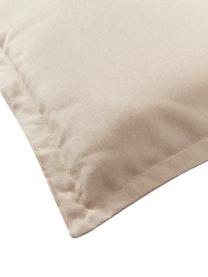 Einfarbige Bankauflage Panama, Bezug: 50 % Baumwolle, 45 % Poly, Hellbeige, B 48 x L 150 cm