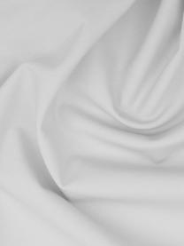 Taie d'oreiller en percale gris clair Elsie, 2 pièces, 50 x 70 cm, Gris clair, larg. 50 x long. 70 cm