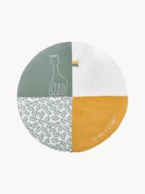 Tapis de jeux d'éveil Sophie la girafe, 2 élém., 90 % polyester, 10 % coton, Blanc, jaune, vert sauge, larg. 90 x haut. 53 cm