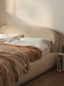 Čalúnená posteľ z buklé Alba, Buklé krémovobiela, Š 140 x D 200 cm