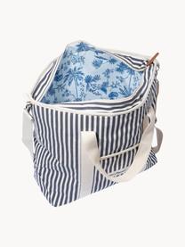 Kühltasche Strand, 40 % Baumwolle, 40 % Polyester, 15 % Wasserferstes Vinyl, 5 % Leder, Off White, Anthrazit, B 41 x H 51 cm