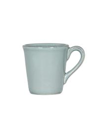 Tazas de café Constance, 2 uds., estilo rústico, Gres, Verde menta, Ø 8 x Al 6