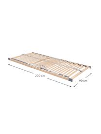 Lattenbodem Comfort Plus, Frame: multiplex, metaal, Lichtbruin, 140 x 200 cm