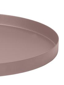 Bandeja decorativa Reo, Metal recubierto, Rosa, Ø 37 x Al 3 cm