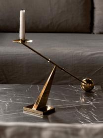 Candelabro di design in metallo Interconnect, Ottone lucido, Ottone, Larg. 70 x Alt. 42 cm