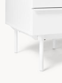 Table de chevet en bois Elona, Blanc, larg. 45 x haut. 40 cm