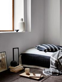 Poszewka na poduszkę z bawełny Contemporary, Bawełna, Złamana biel, antracytowy, S 60 x D 60 cm