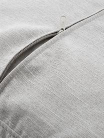 Bank Carrie (2-zits) in grijs met metalen poten, Bekleding: polyester, Frame: spaanplaat, hardboard, mu, Poten: gelakt metaal, Geweven stof grijs, B 176 x D 86 cm