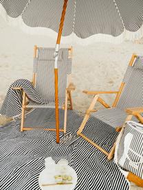Plážový uterák so strapcami Beach, 100 % bavlna, Tmavomodrá, Š 86 x D 168 cm