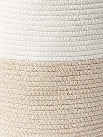 Paniers de rangement Kiya, lot de 2, 35 % coton, 65 % polyester, Blanc, beige, Lot de différentes tailles