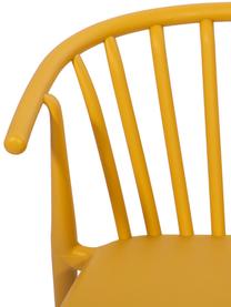 Sedia da giardino impilabile giallo Capri, Polipropilene, Giallo, Larg. 53 x Prof. 55 cm
