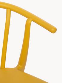 Silla apilable para exterior Capri, Polipropileno, Amarillo sol, An 53 x F 55 cm