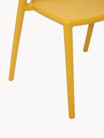 Chaise de jardin empilable Capri, Polypropylène, Jaune soleil, larg. 53 x prof. 55 cm