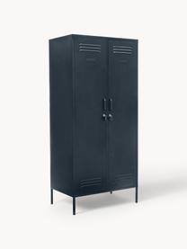 Kleiner Kleiderschrank The Twinny, Stahl, pulverbeschichtet, Anthrazit, B 85 x H 183 cm