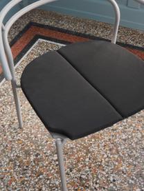 Coussin de chaise Novo, 100 % oléfine, Noir, larg. 48 x long. 49 cm