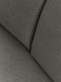 Schlafsofa Luna (3-Sitzer) mit Matratze, Bezug: 100% Polyester, Oeko-Tex , Gestell: Massives Buchenholz, Schi, Webstoff Anthrazit, B 270 x T 184 cm, Eckteil links