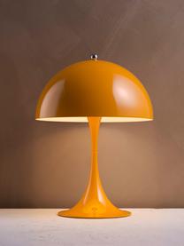 Lámpara de mesa LED regulable con temporizador Panthella, Al 34 cm, Pantalla: acero recubierto, Estructura: aluminio recubierto, Cable: plástico, Acero naranja, Ø 25 x Al 34 cm