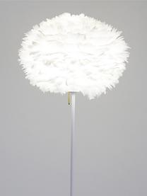 Grand lampadaire en plumes Eos Champagne, Blanc, Ø 45 x haut. 170 cm